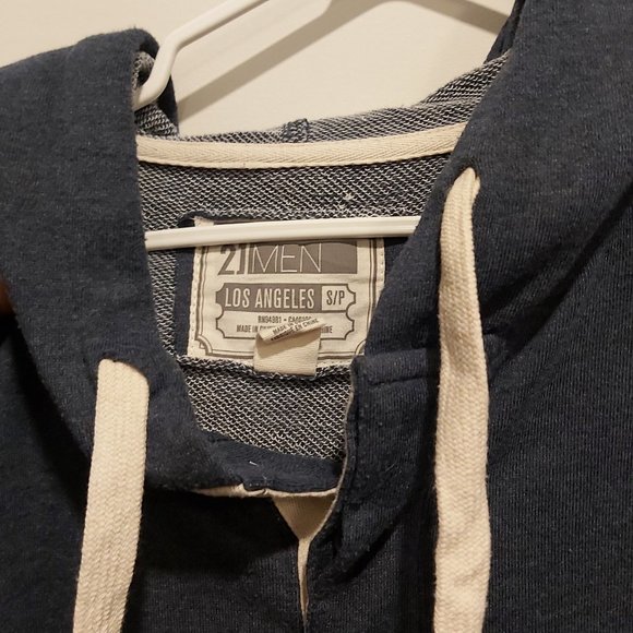Forever 21 blue mens hoodie - Picture 3 of 3